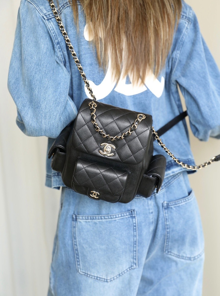 小香 23K系列 坦克雙肩背包 黑色小號_12