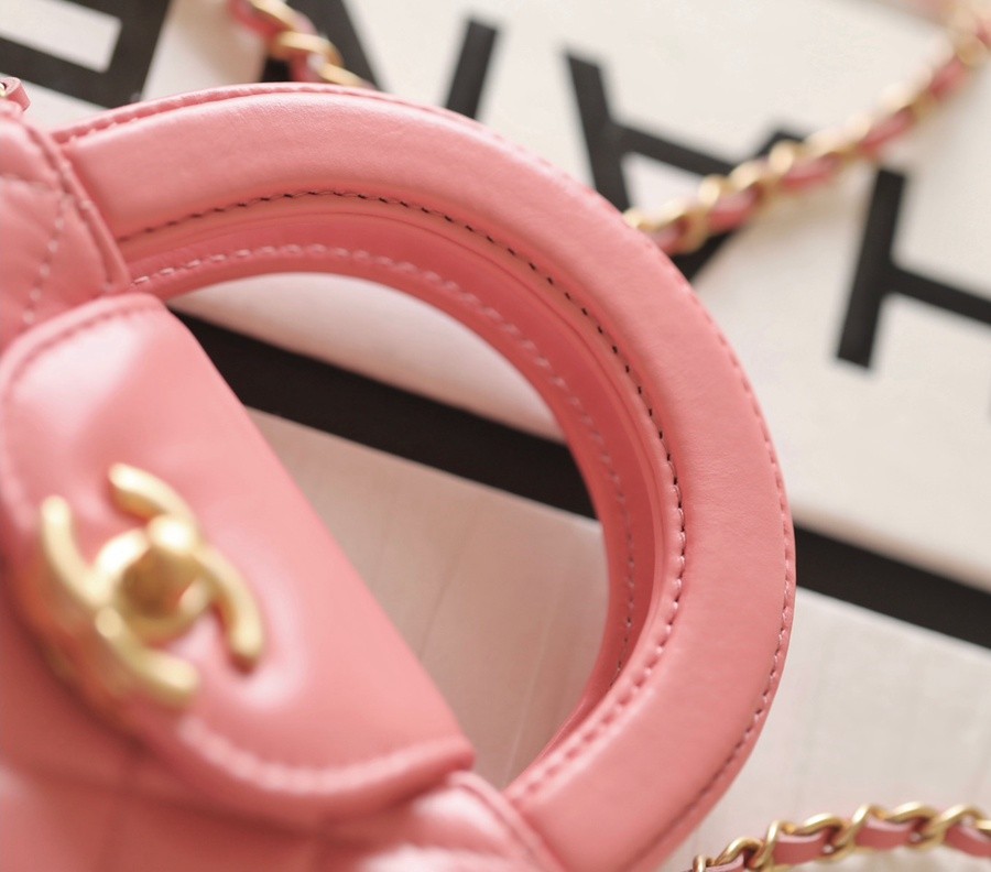 小香 23K秋冬 Kelly鏈條包 小號 珊瑚粉_4