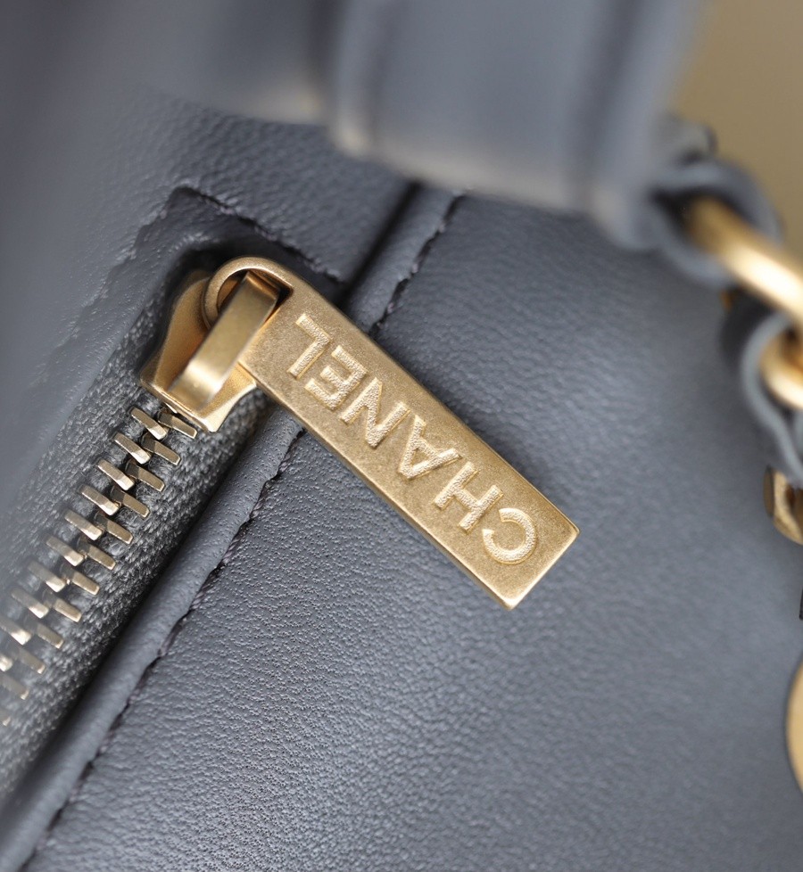 23K 小香新色金球口蓋包 金球調節扣方胖子 深灰_18