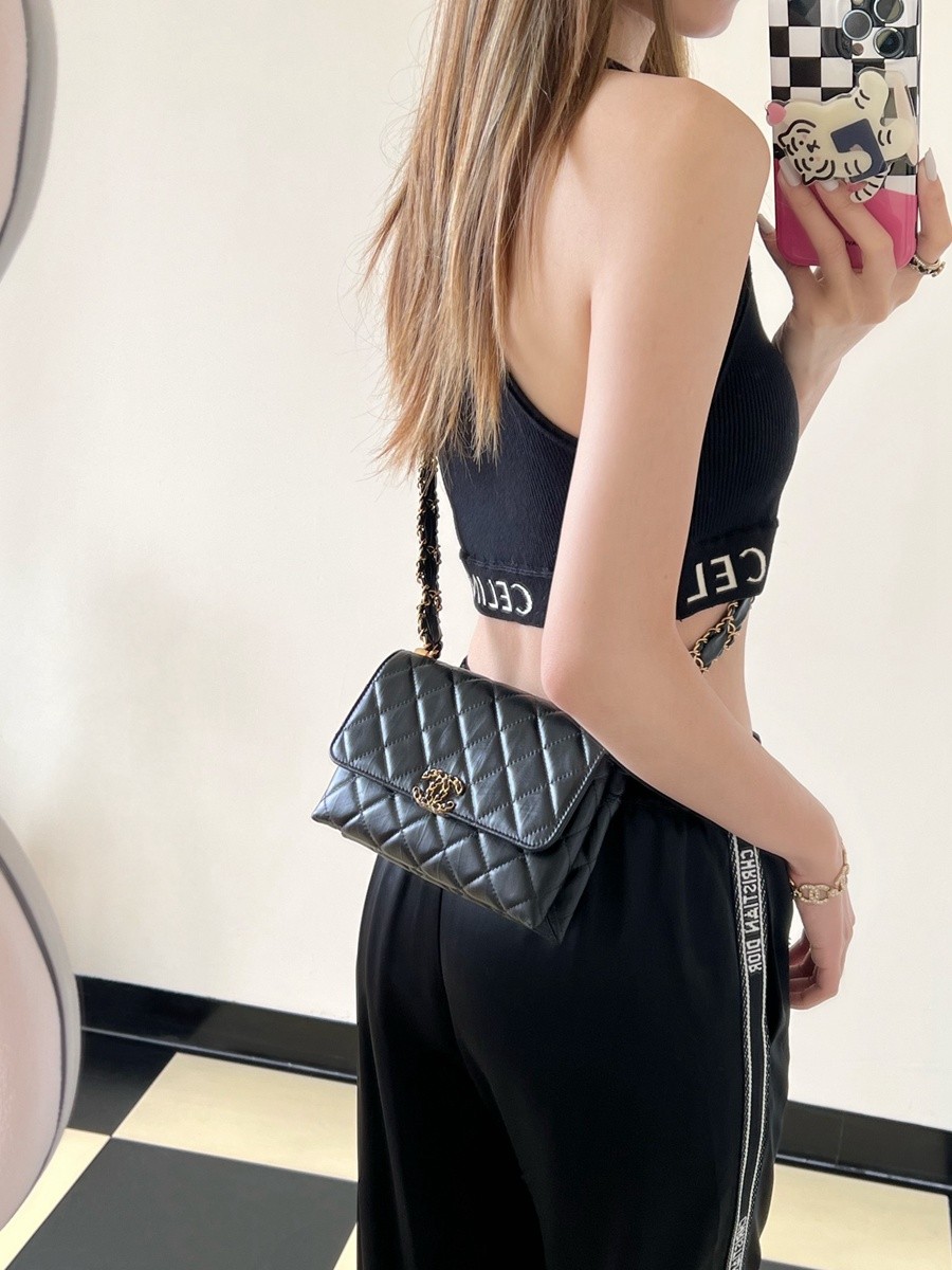 小香 23K秋冬 19系列風琴包 黑色_17