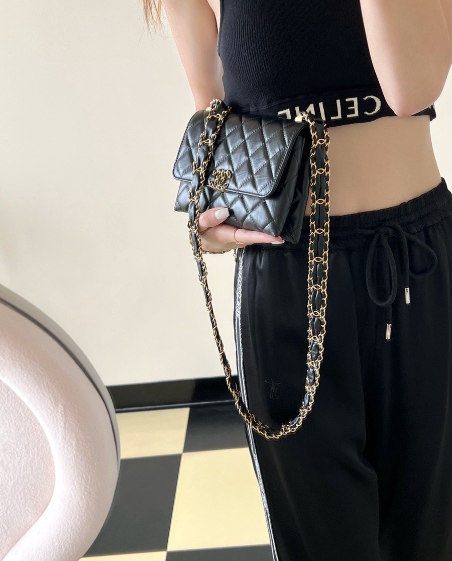 小香 23K秋冬 19系列風琴包 黑色_21