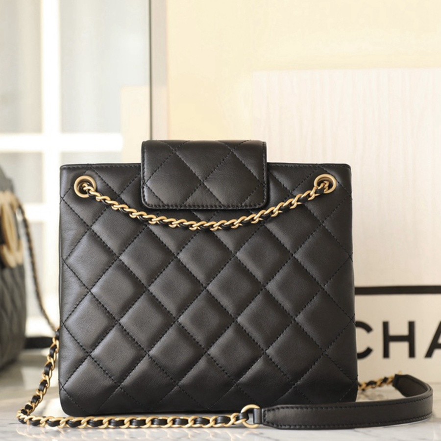 小香 24C早春 大logo購物袋 黑色_4