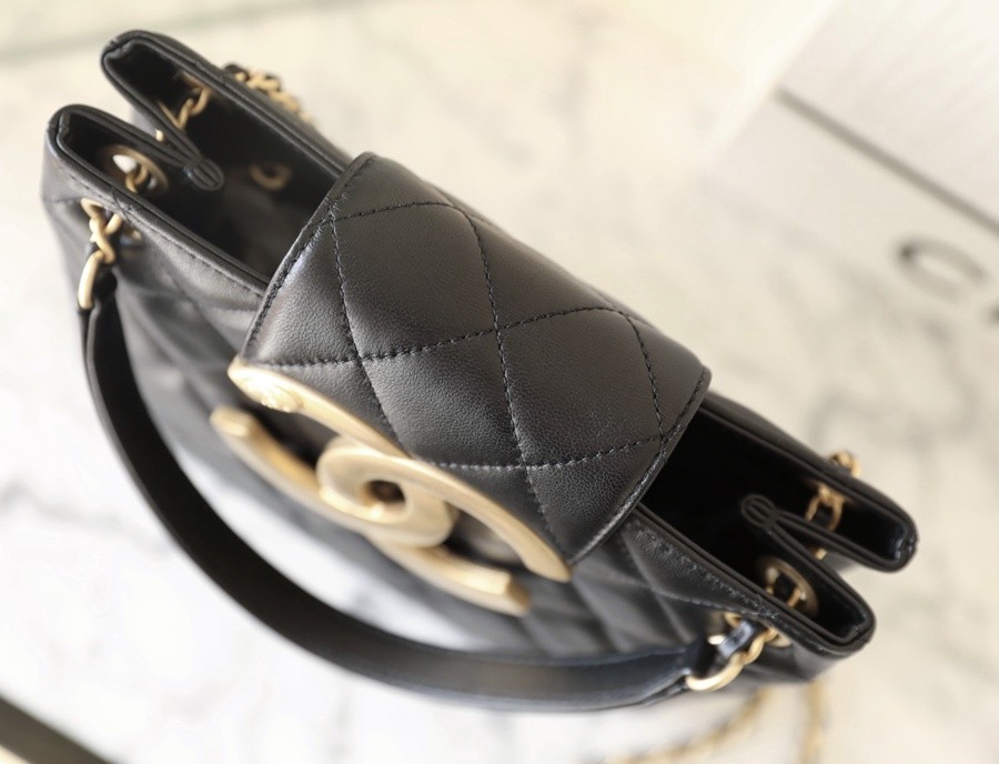 小香 24C早春 大logo購物袋 黑色_5