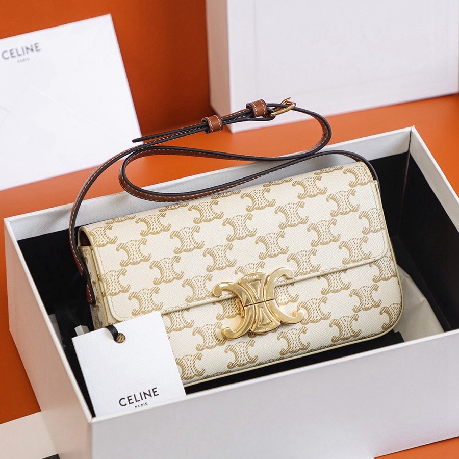 TEIOMPHE 凱旋門 腋下包 白花_1