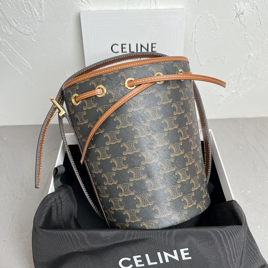 CELINE Triomphe  印花抽繩包_1