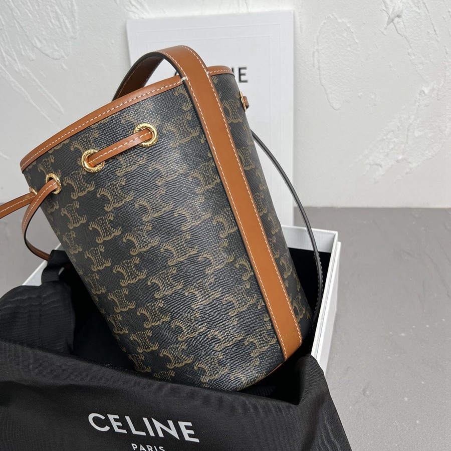 CELINE Triomphe  印花抽繩包_3