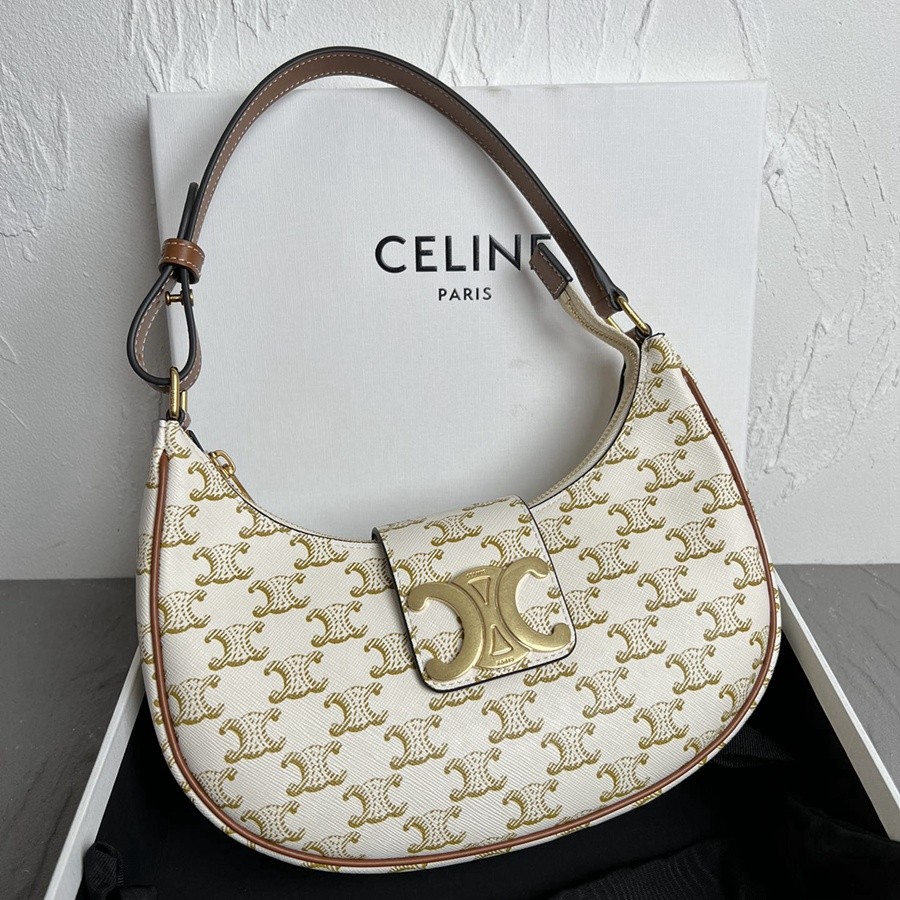 CLI AVA凱旋門腋下包 老花白 小號_1