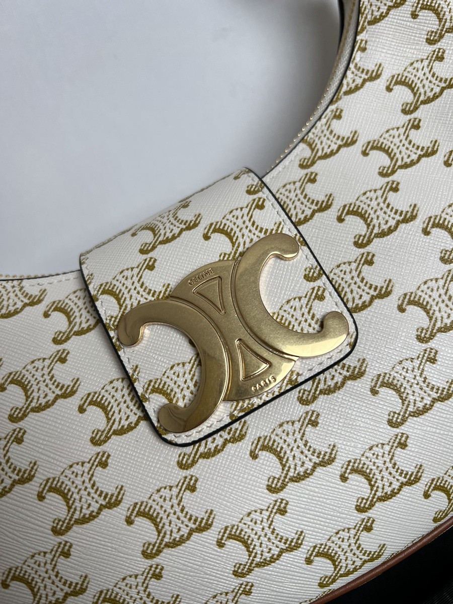 CLI AVA凱旋門腋下包 老花白 小號_4