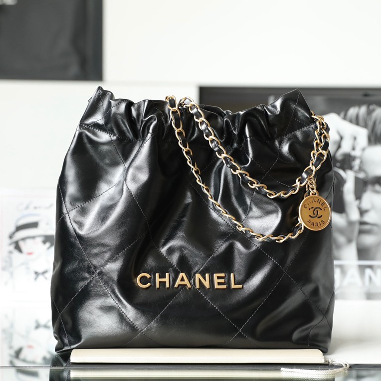 小香 22Bag 小號 黑牛皮