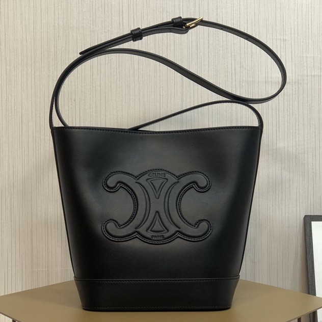 CUIR Triomphe小號光滑牛皮水桶包_1