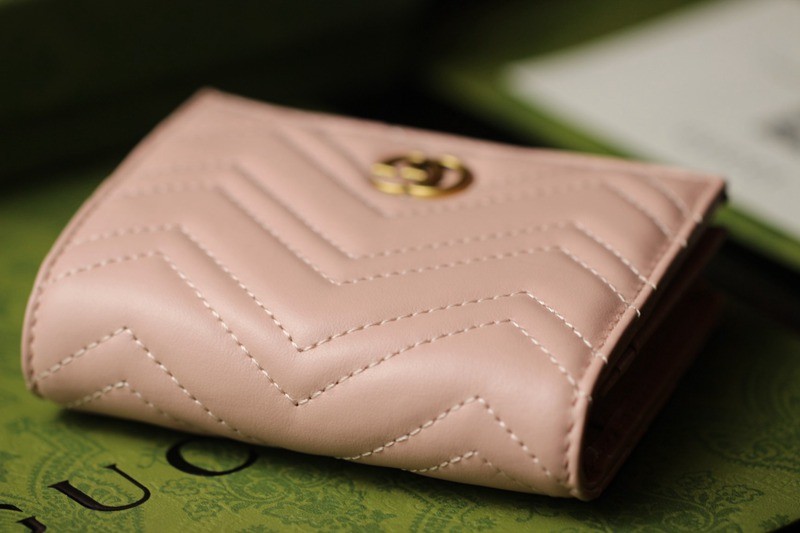 GG Marmont系列卡包 466492 粉色_4