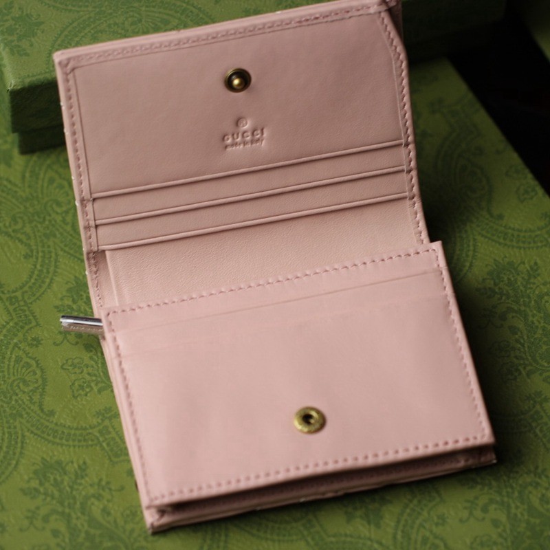 GG Marmont系列卡包 466492 粉色_5