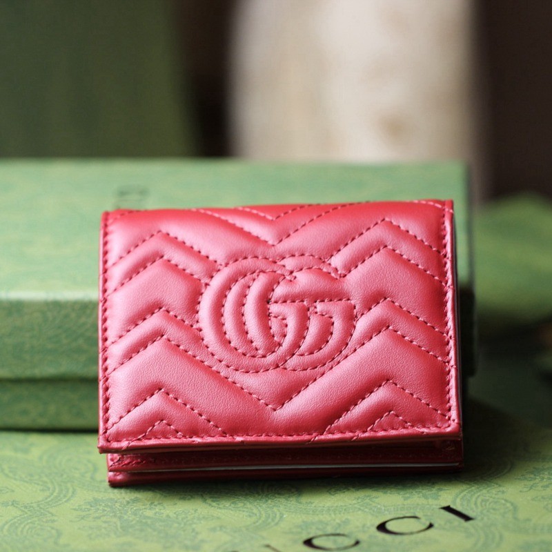 GG Marmont系列卡包 466492 紅色_2