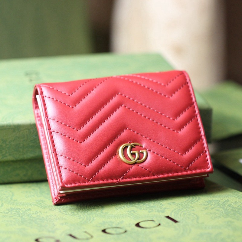 GG Marmont系列卡包 466492 紅色_1