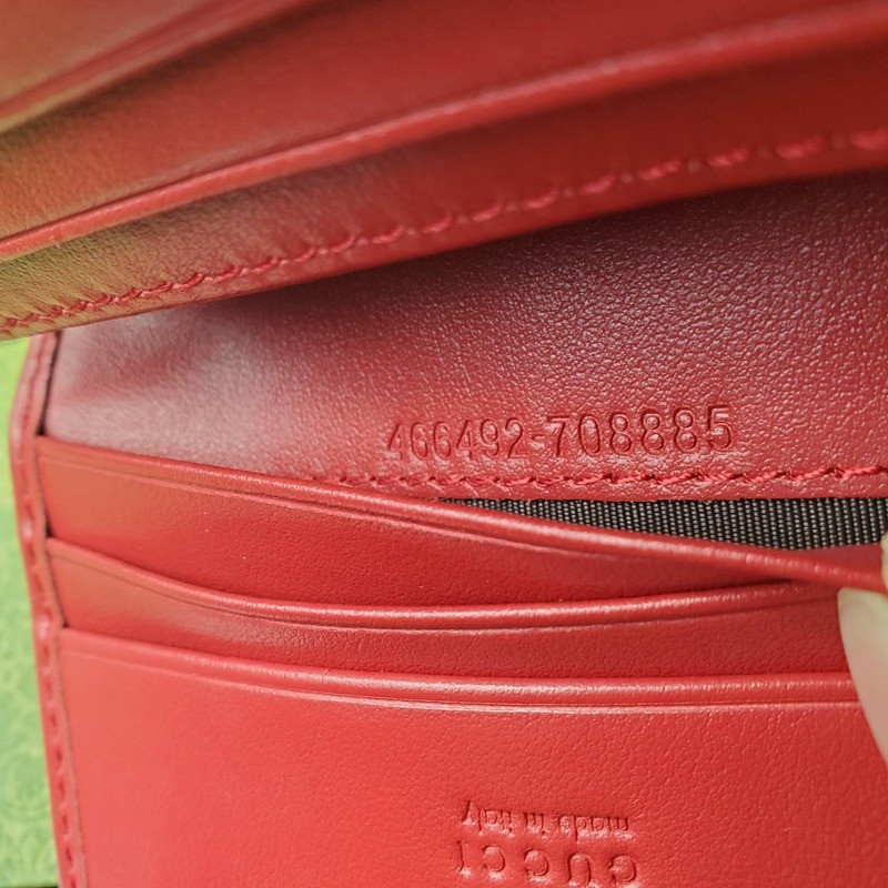 GG Marmont系列卡包 466492 紅色_4