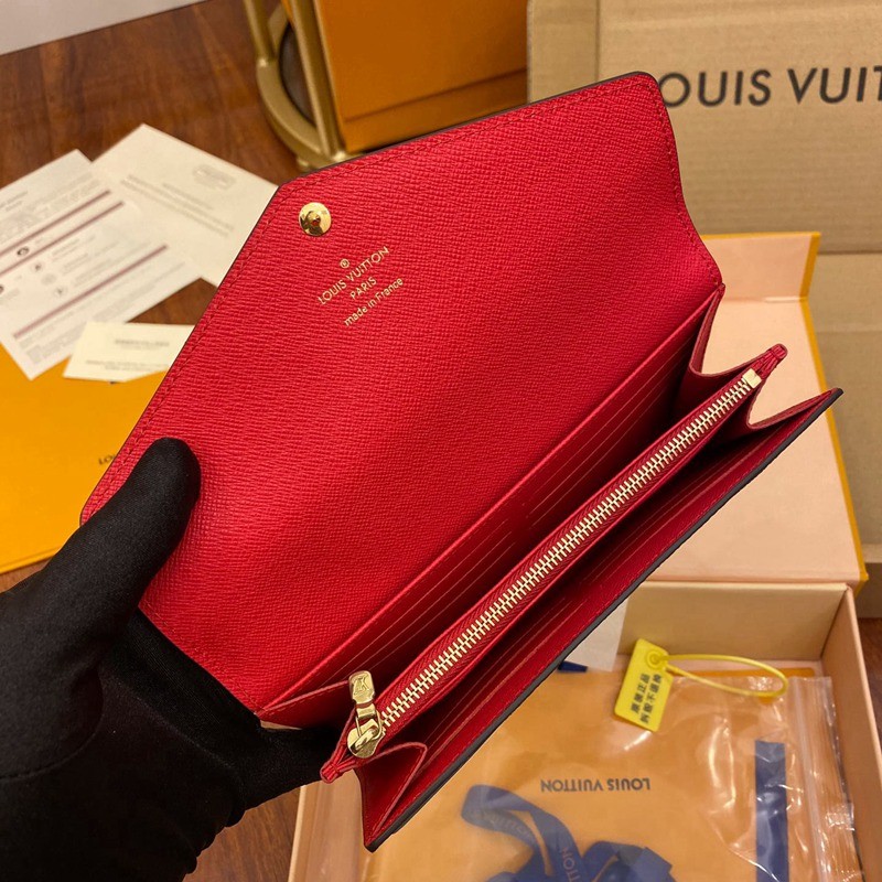 M41896 拉鏈錢包 罌粟紅色_3