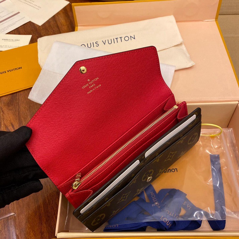 M41896 拉鏈錢包 罌粟紅色_5