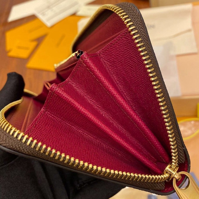 M41895 拉鏈錢包 紫紅色_6