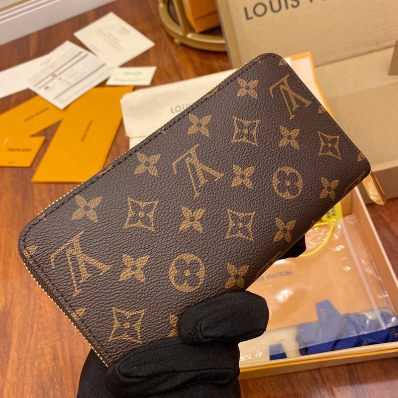 M41895 拉鏈錢包 紫紅色_4