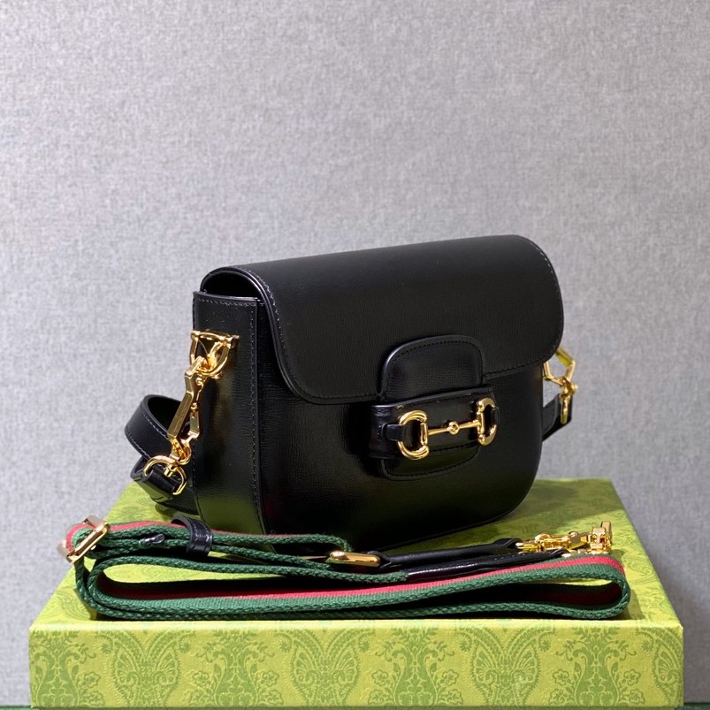 Horsebit1955小號經典馬街扣馬鞍包黑色_2