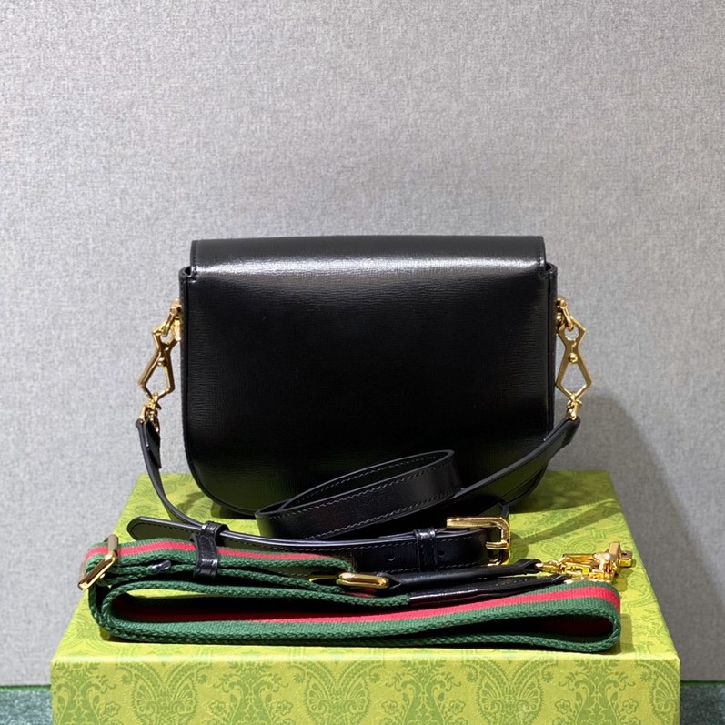 Horsebit1955小號經典馬街扣馬鞍包黑色_3