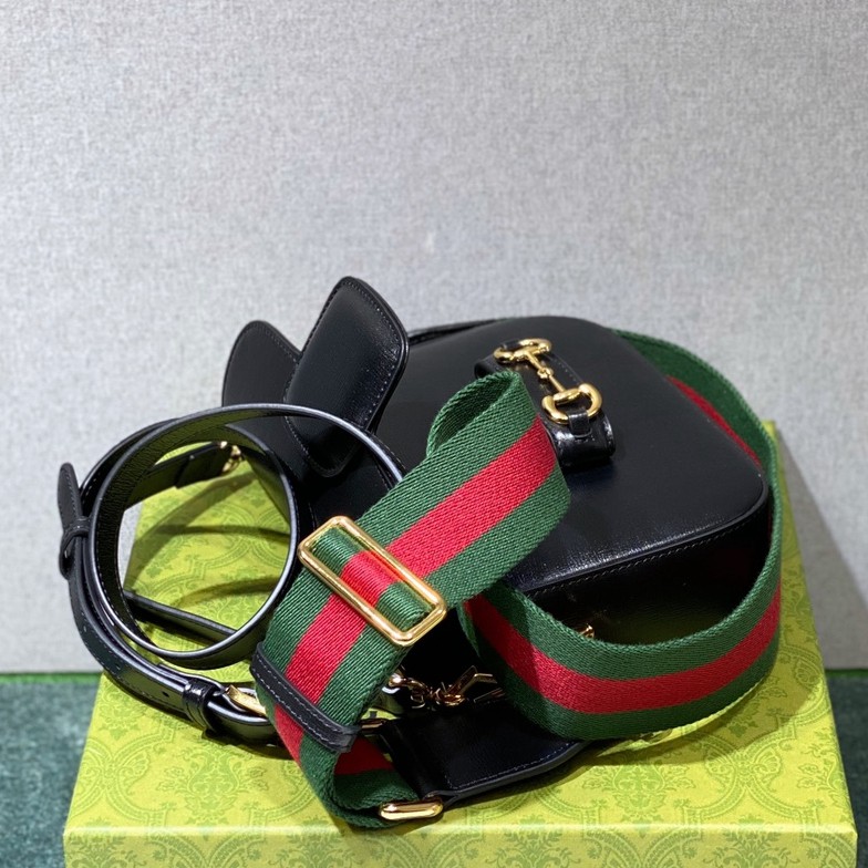 Horsebit1955小號經典馬街扣馬鞍包黑色_7