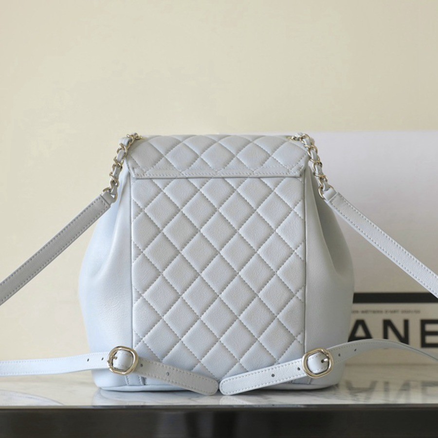 24P春夏新色 Duma雙肩背包 淡灰色_3