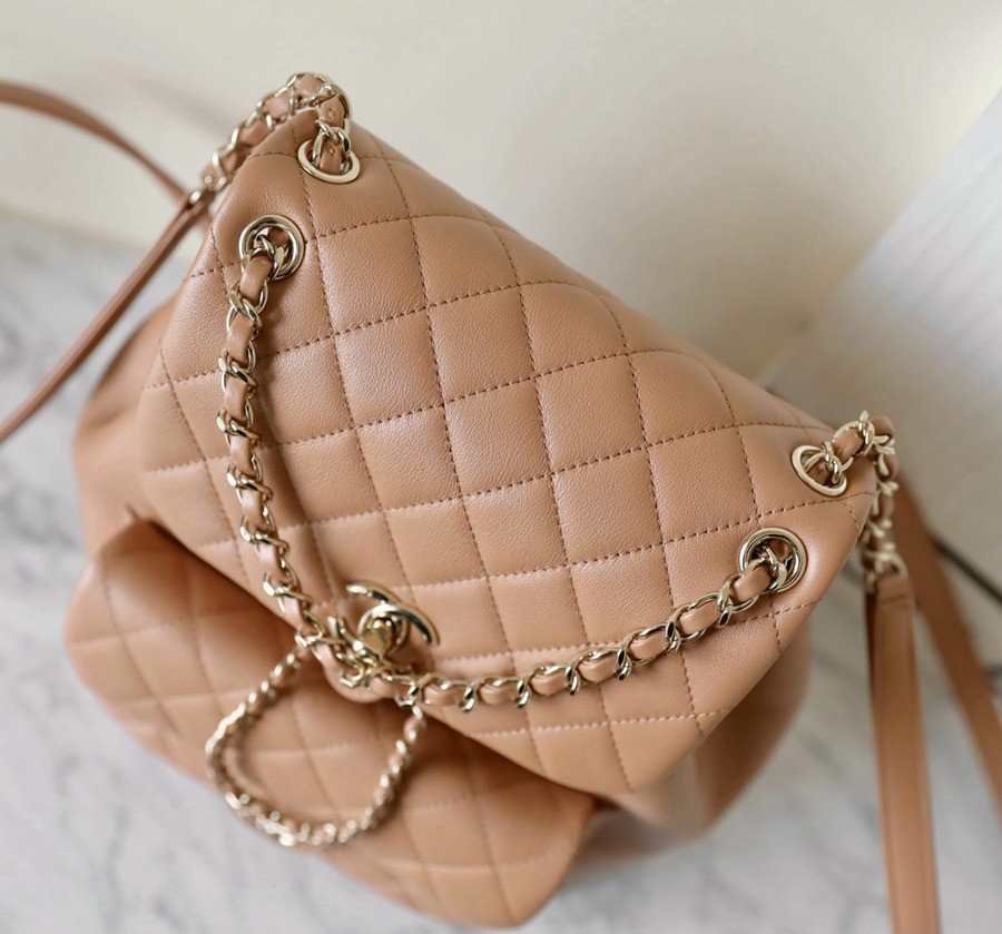 24P春夏新色 Duma雙肩背包 焦糖色_4