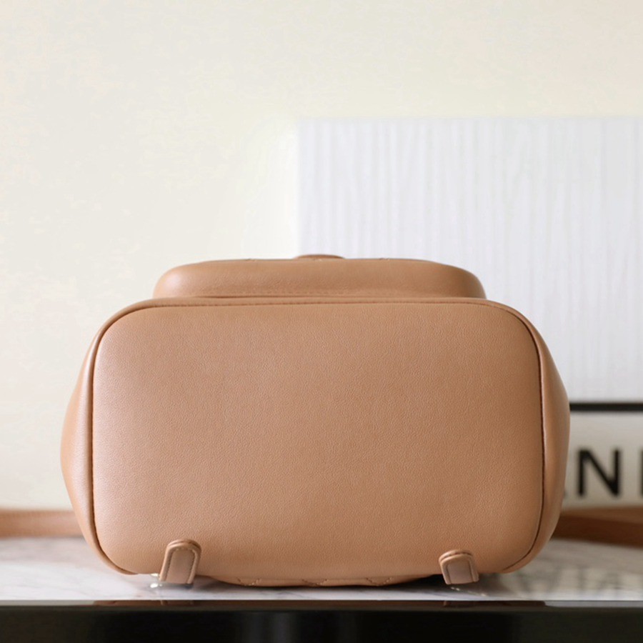 24P春夏新色 Duma雙肩背包 焦糖色_5