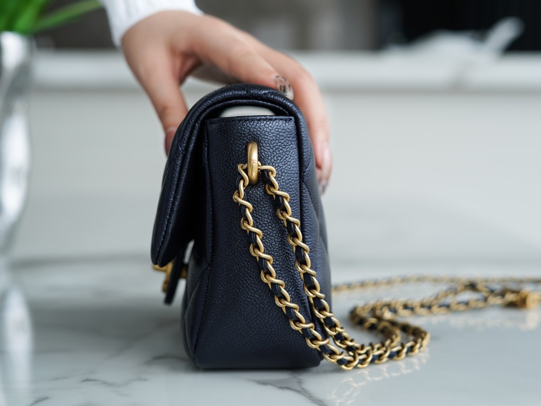 小香子彈殼方胖子 珠光黑藍_4