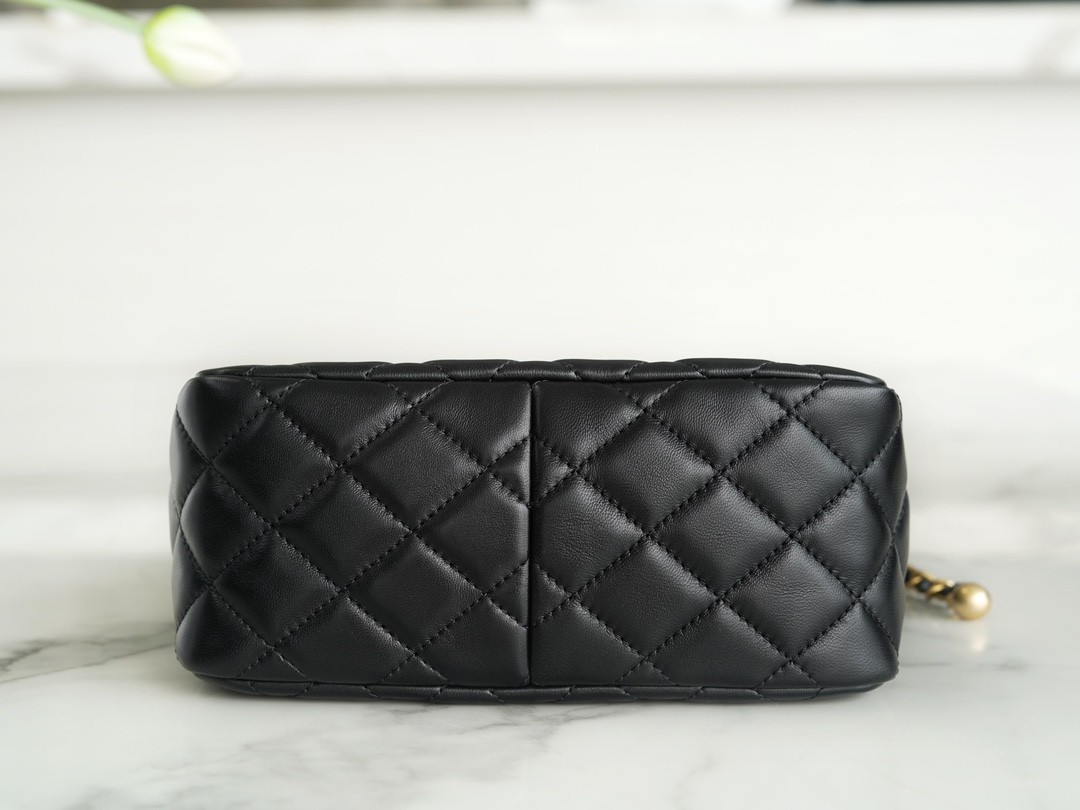 22K 金屬球嬉皮包 黑色_7