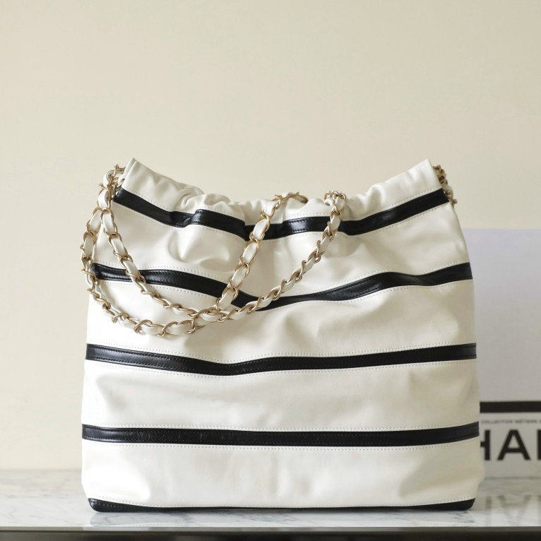 24S拼色22Bag 白黑小號_3