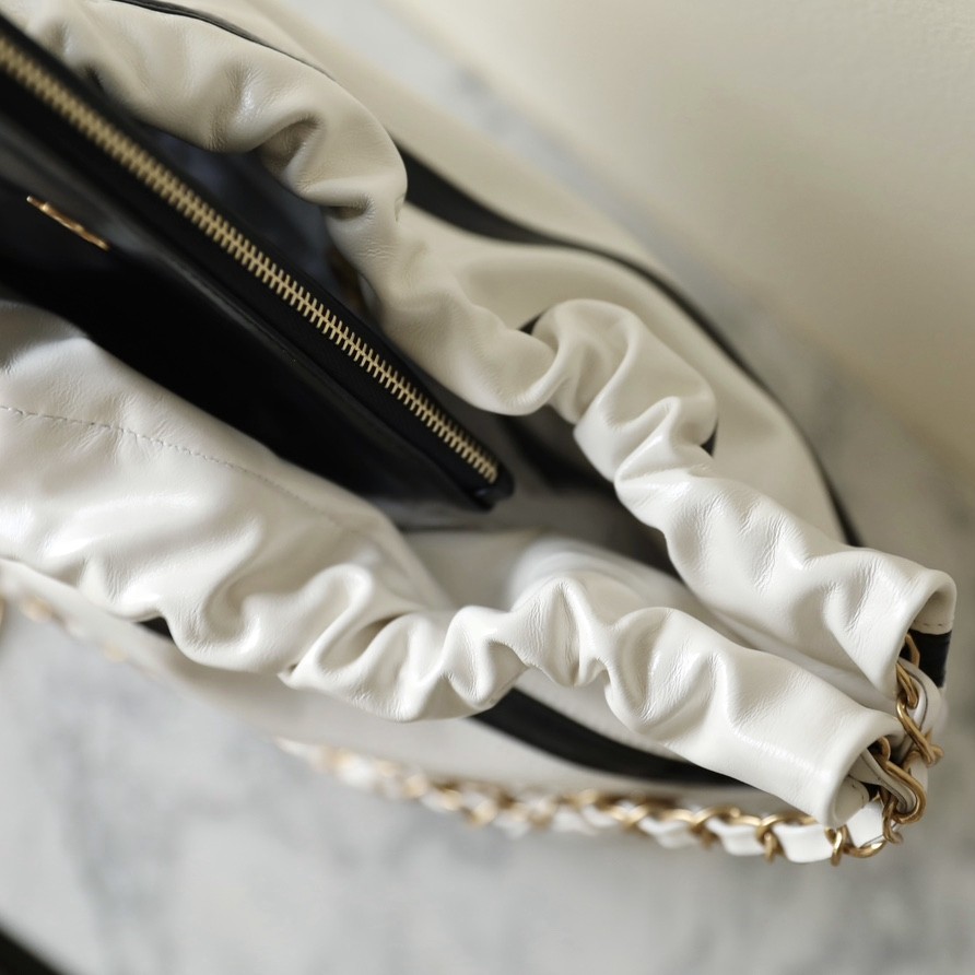 24S拼色22Bag 白黑小號_4