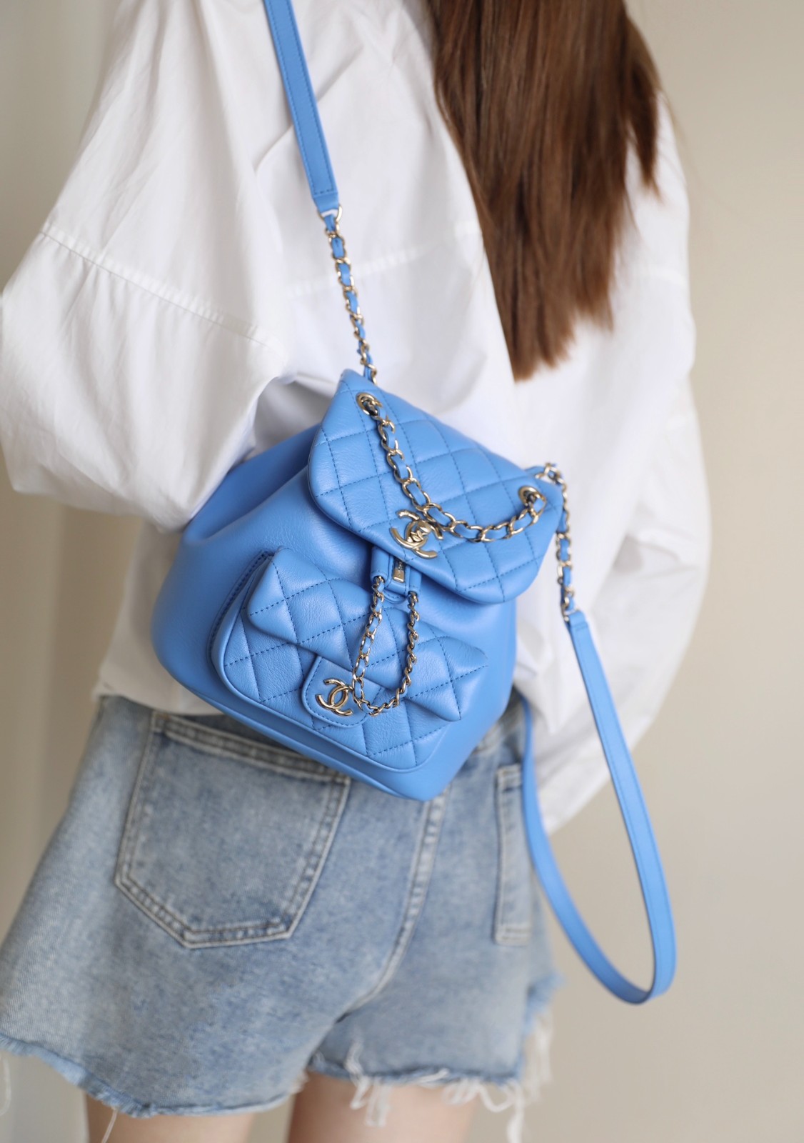 24P春夏新色 Duma背包 海藍色小號_9