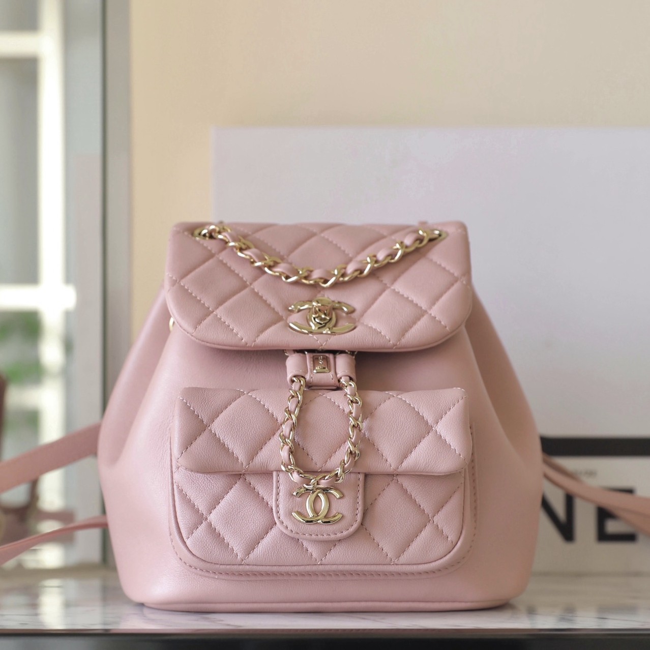 24P新色Duma後背包小號粉色_1