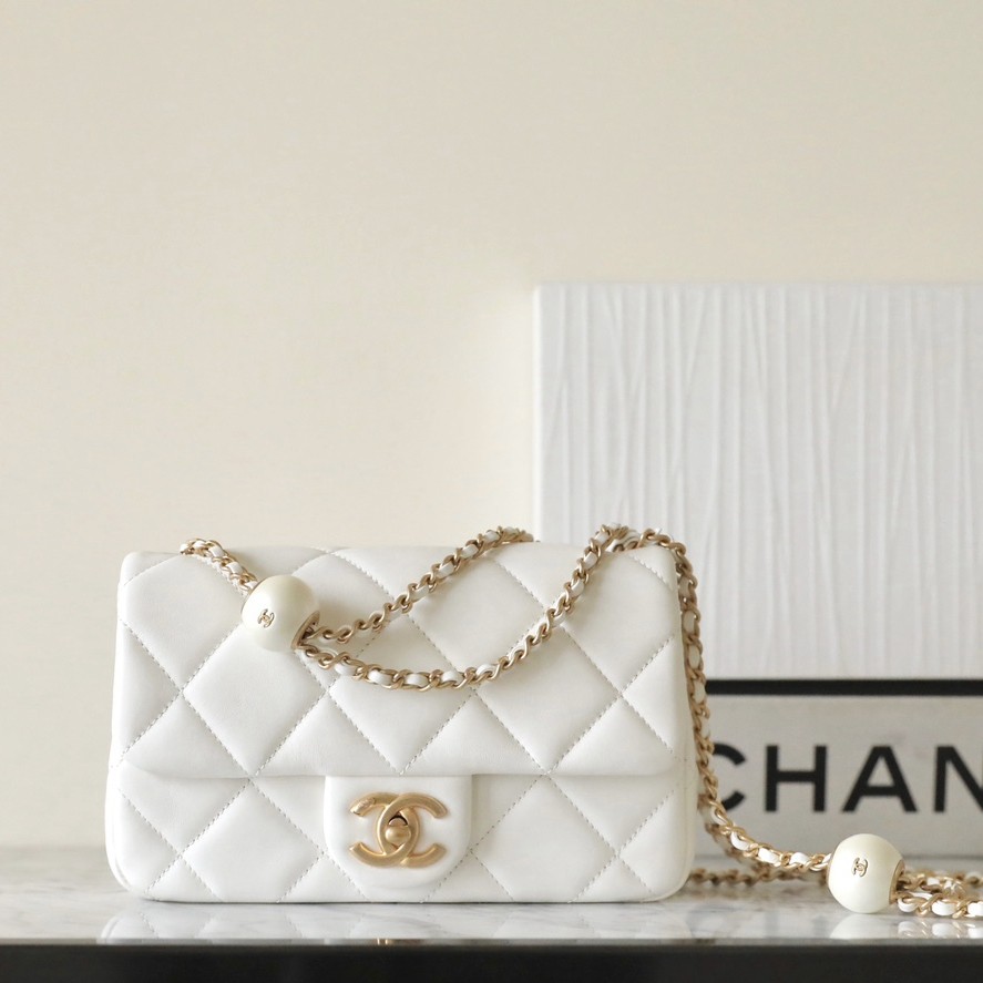 24S春夏雙珍珠大Mini白色_1