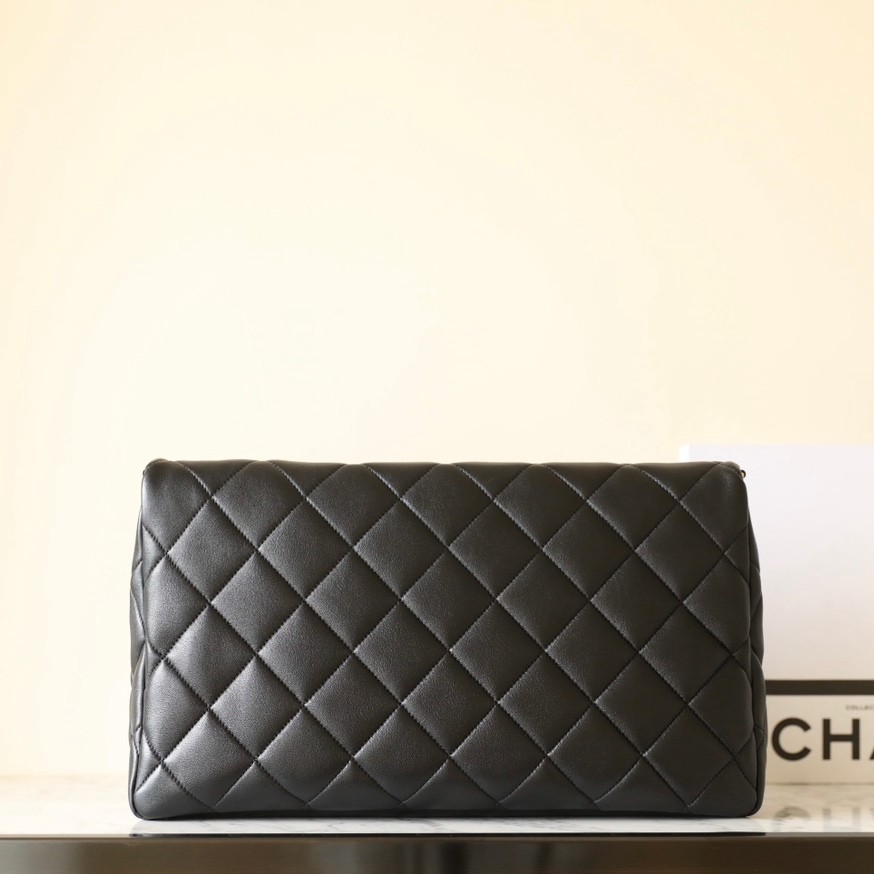 24P春夏腋下嬉皮包 黑色大號_5