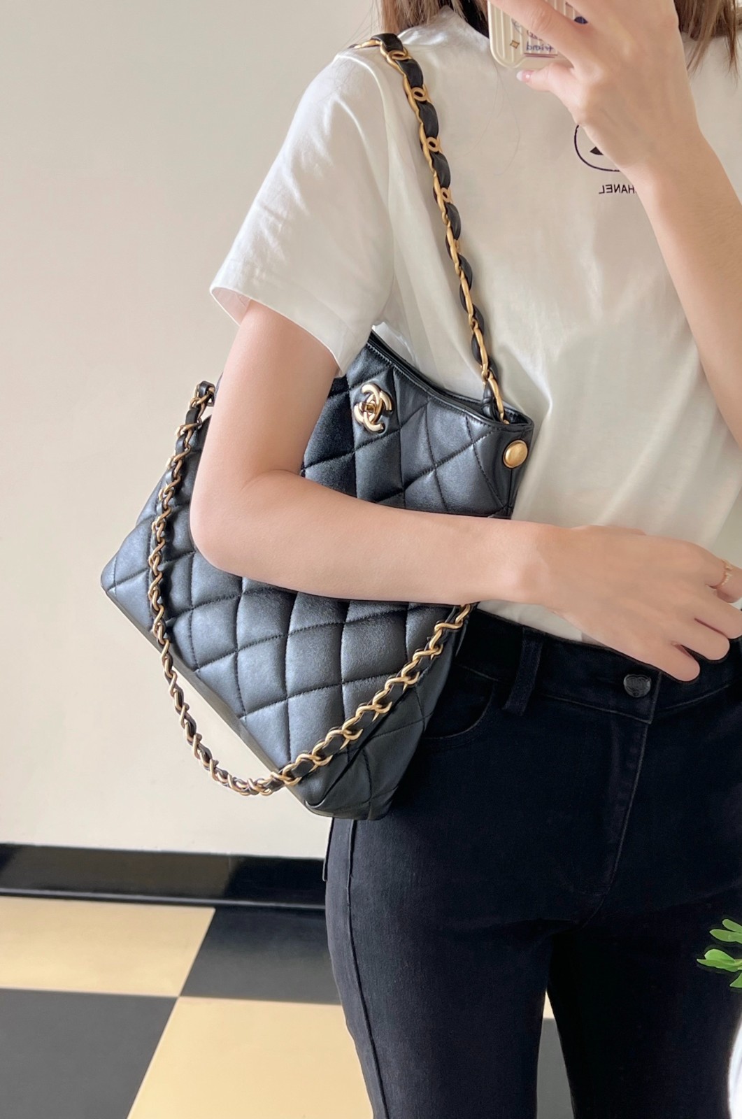 24P Hobo腋下嬉皮包小號黑色_8