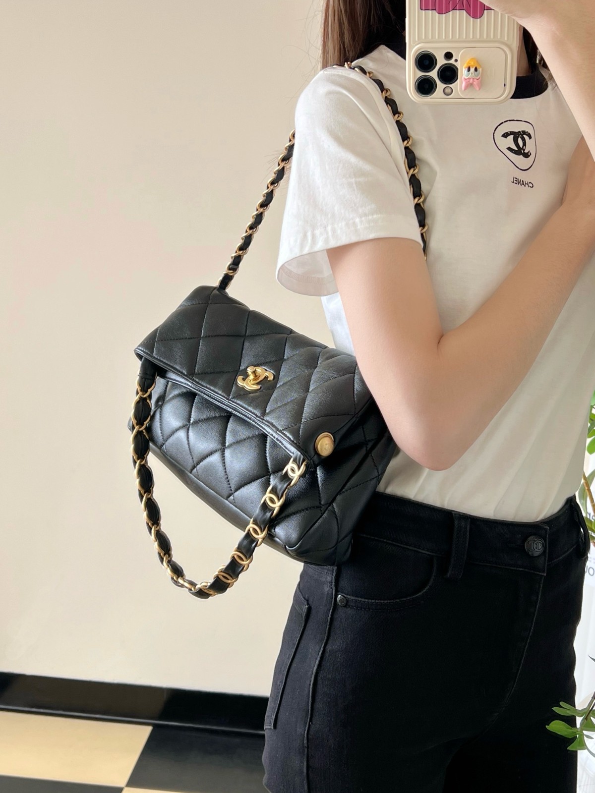 24P Hobo腋下嬉皮包小號黑色_9