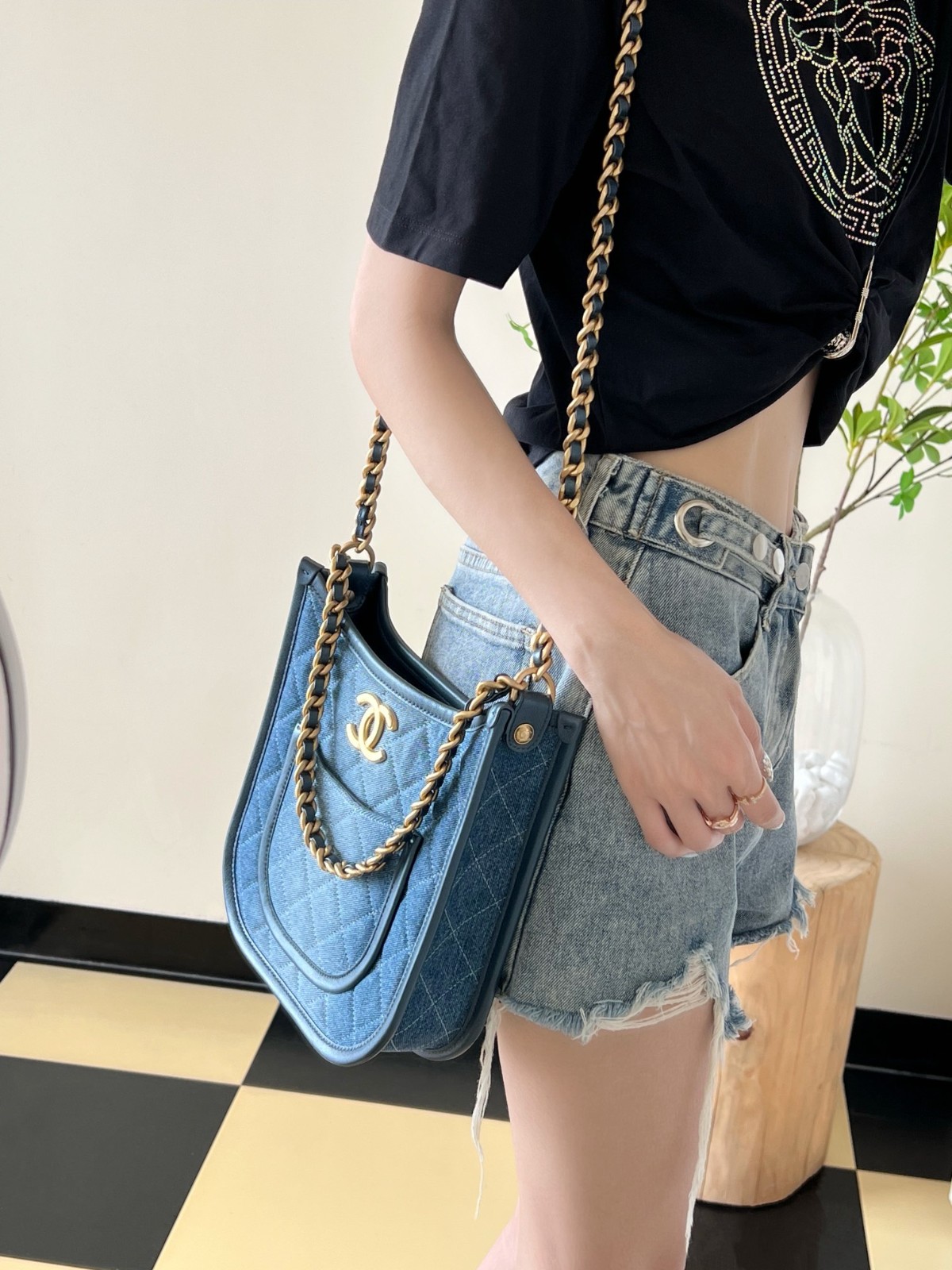 24S春夏嬉皮Hobo 牛仔 大號_9