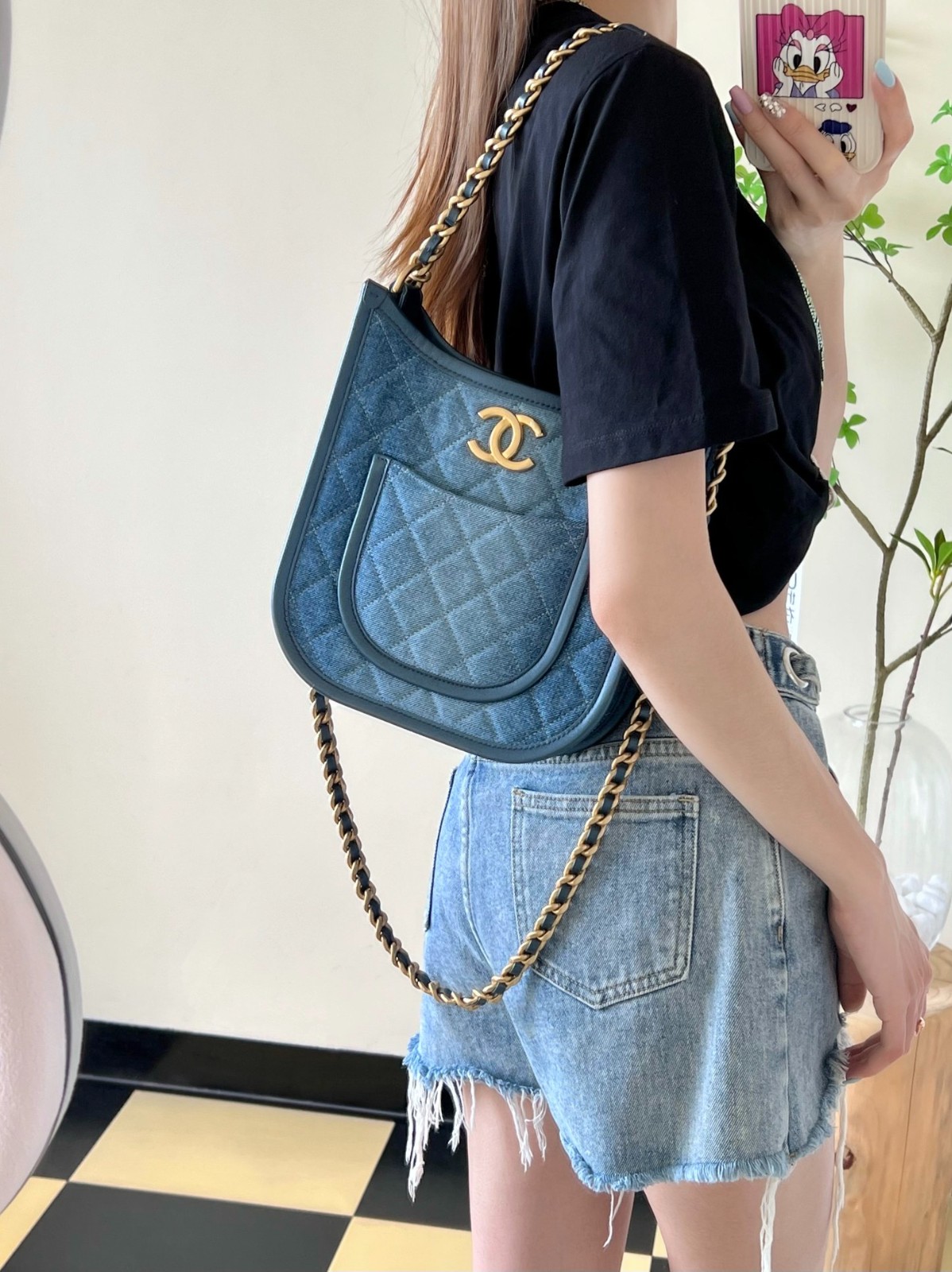 24S春夏嬉皮Hobo 牛仔 大號_7