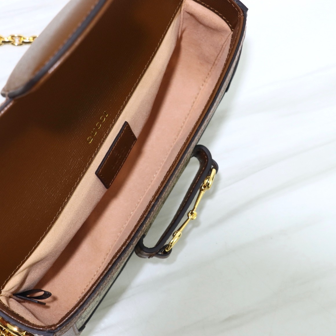 735178 Horsebit 1955 法棍包 焦糖色_7