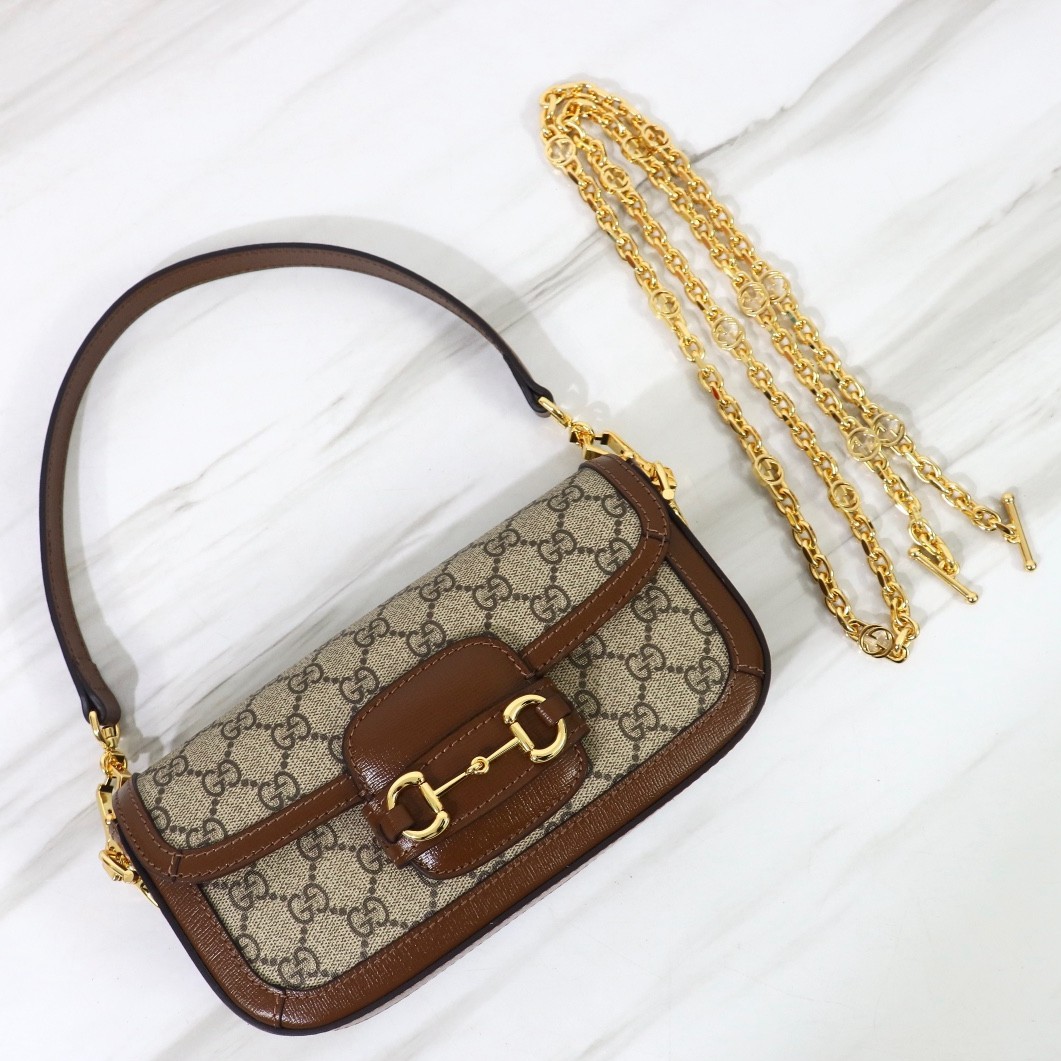 735178 Horsebit 1955 法棍包 焦糖色_6