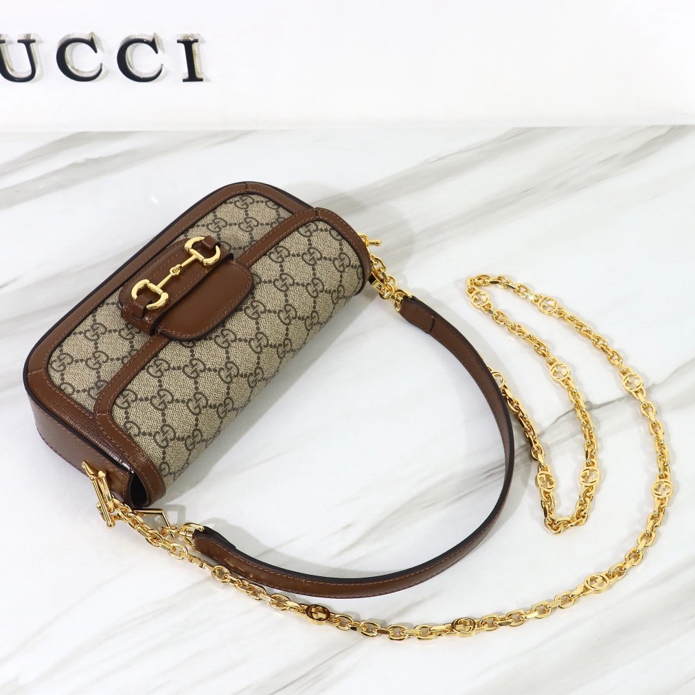 735178 Horsebit 1955 法棍包 焦糖色_8