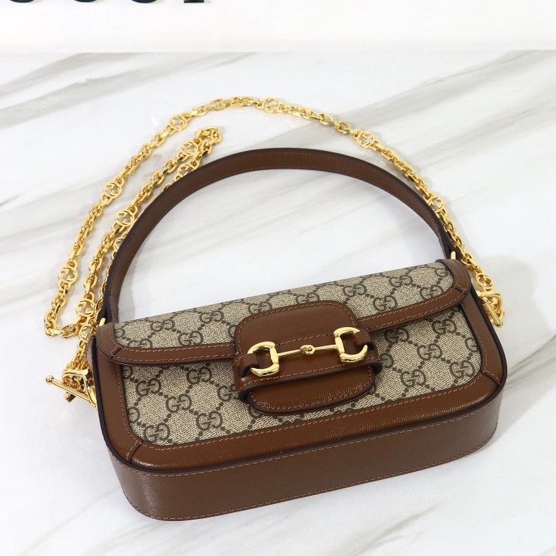 735178 Horsebit 1955 法棍包 焦糖色_9