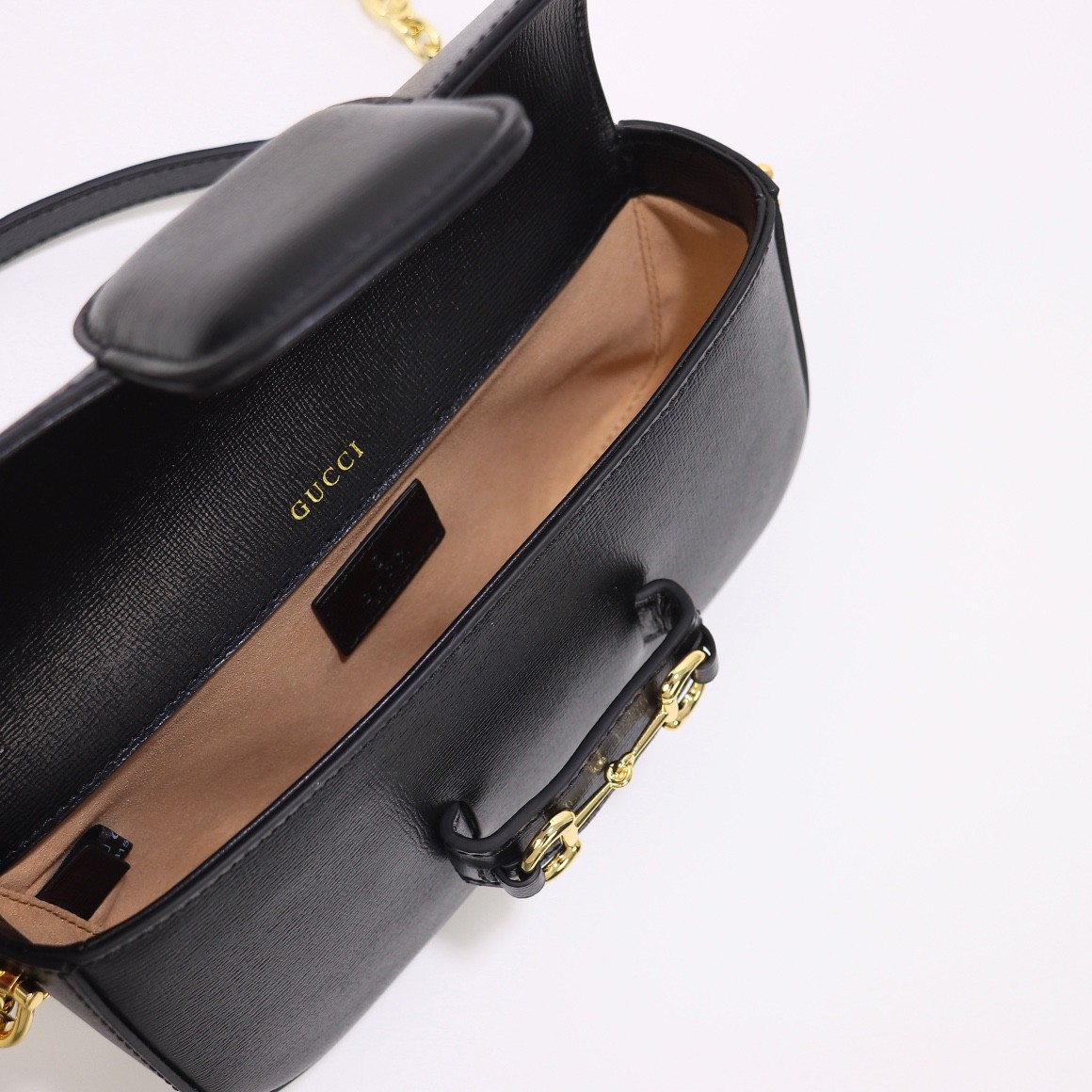 735178 Horsebit 1955 法棍包 黑色_9