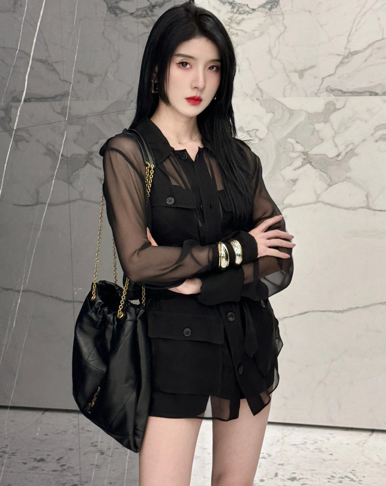 781666 Pochon 垃圾袋 黑色羊皮_7