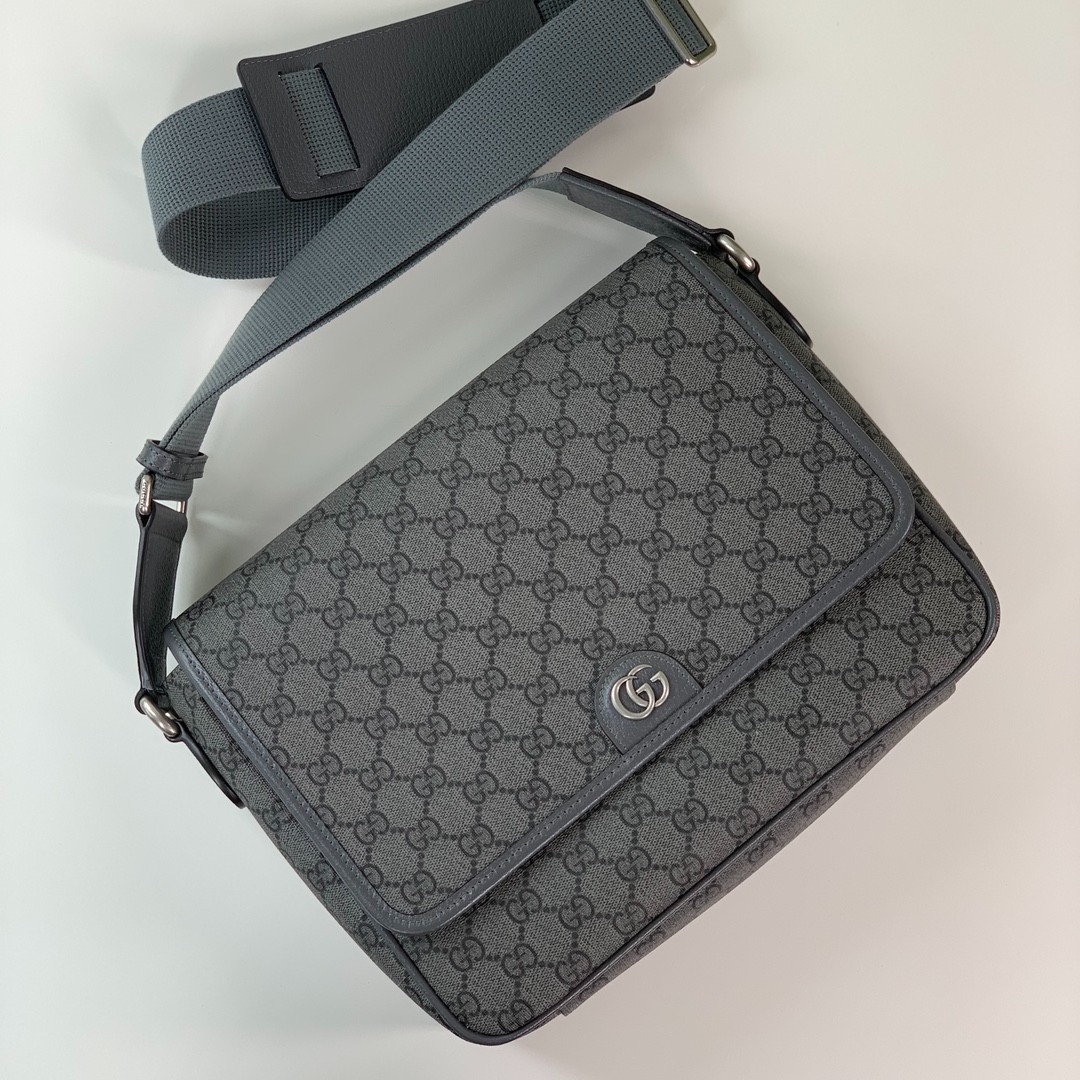 761741 Ophidia系列男士郵差包 灰色_6