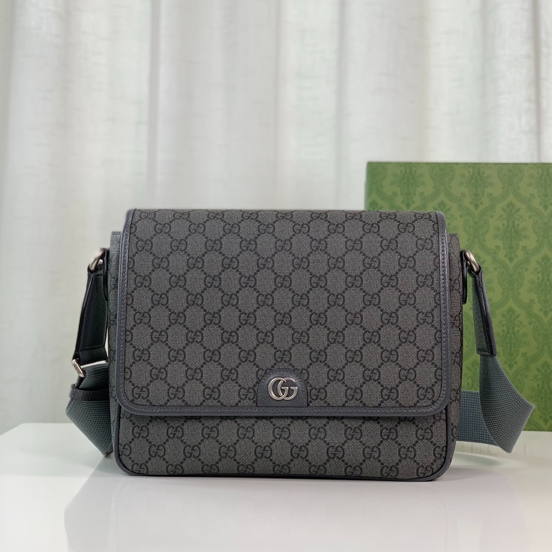 761741 Ophidia系列男士郵差包 灰色_1