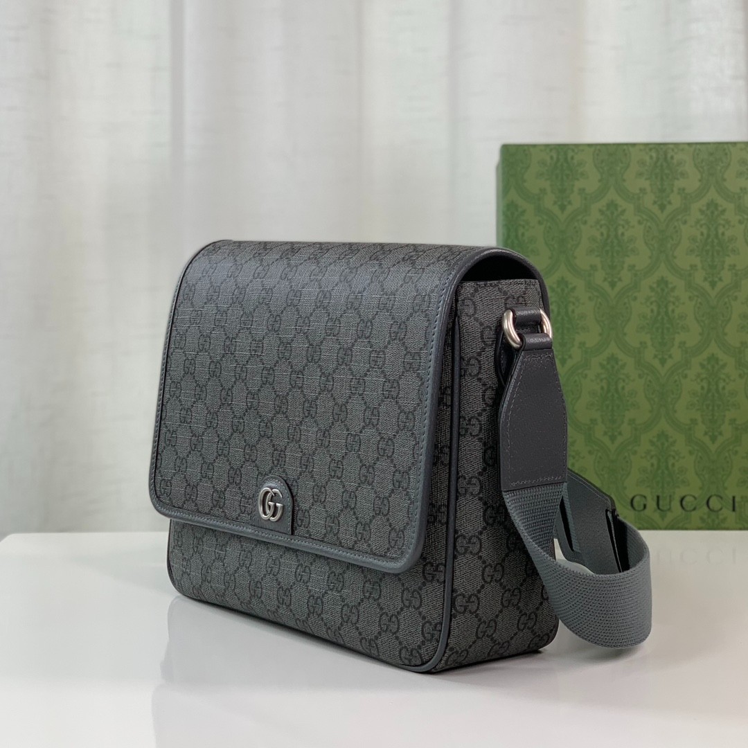 761741 Ophidia系列男士郵差包 灰色_7